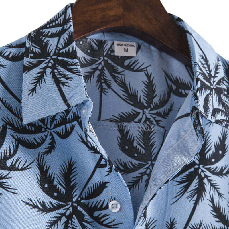 Stylisches Herren-Urlaubshemd mit Palmenprint