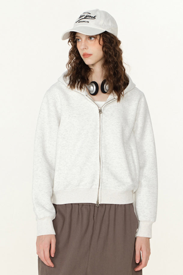 Lässiger Kapuzenpullover mit Reißverschluss für Damen