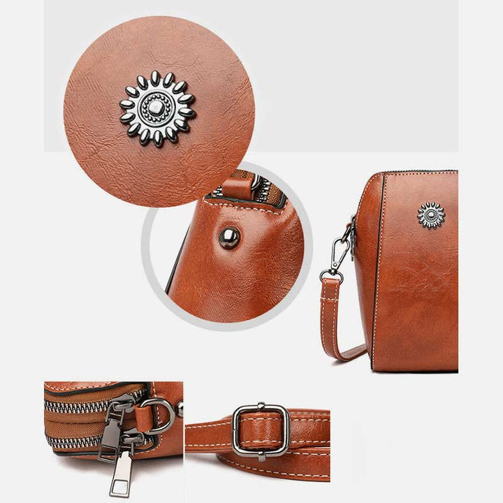 Vera™ - Stilvolle Mini-Umhängetasche aus weichem Leder