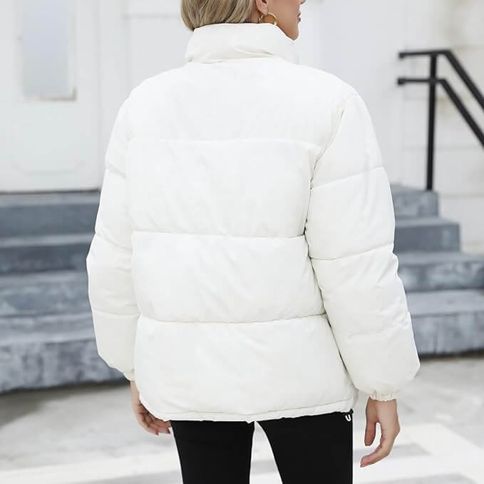 Gefütterte Damen Winterjacke mit Kapuze