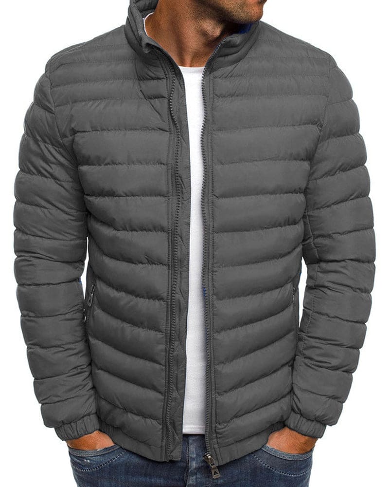 Oskar - Einfarbige Jacke mit Reissverschluss