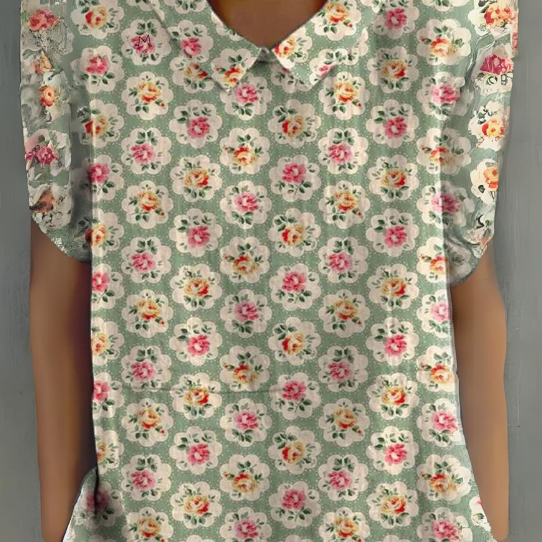 Enganliegendes Damen T-Shirt mit Rundhals – Linora