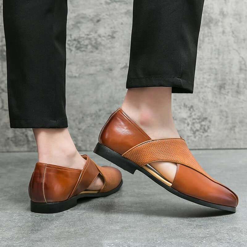 Vintage Leder-Sandalen