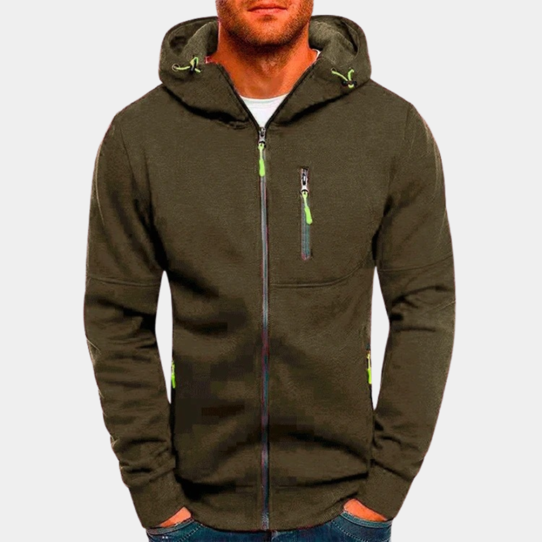 Kevin | Herren Reißverschluss Jacke | Kapuzen