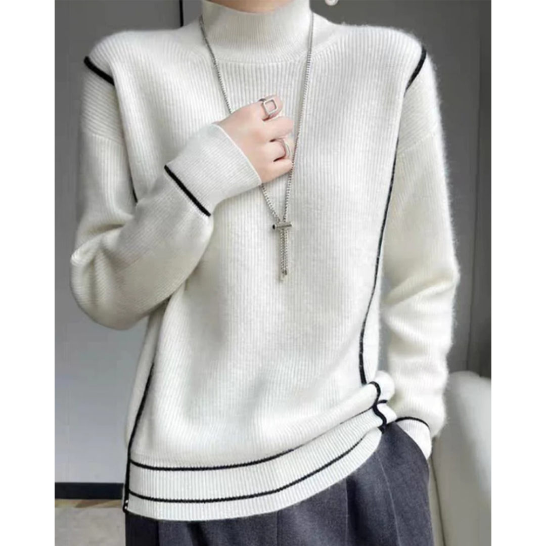 Lenani | Damen Rollkragen Pullover | Elegante