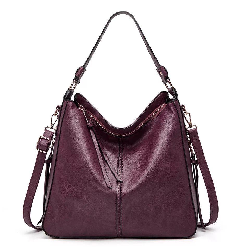 Freya | Elegante Leder-Einkaufstasche mit großem Fassungsvermögen