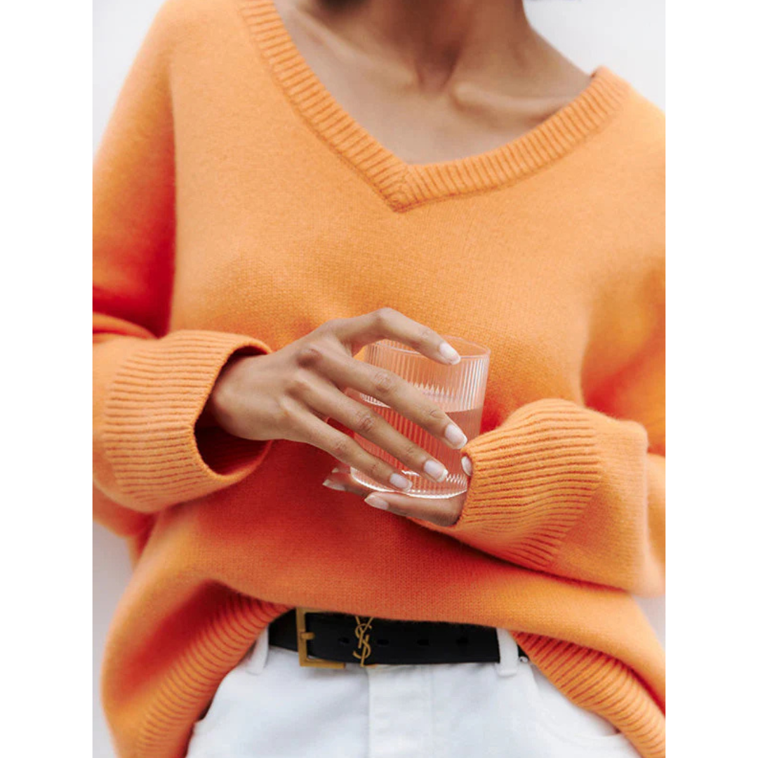 Reesey | Damen V-Ausschnitt Pullover | Warme