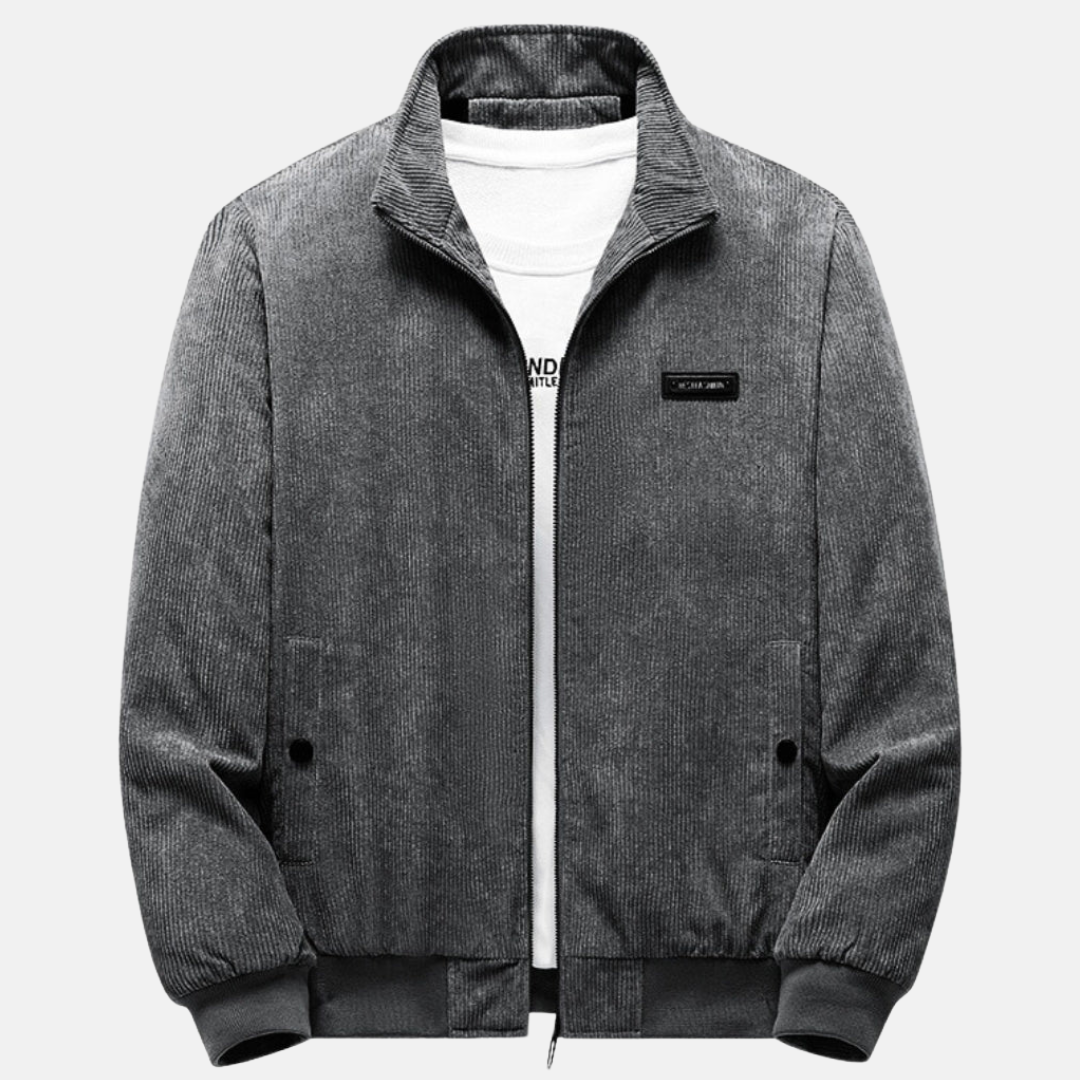 Retro-inspirierte Jacke mit hohem Kragen