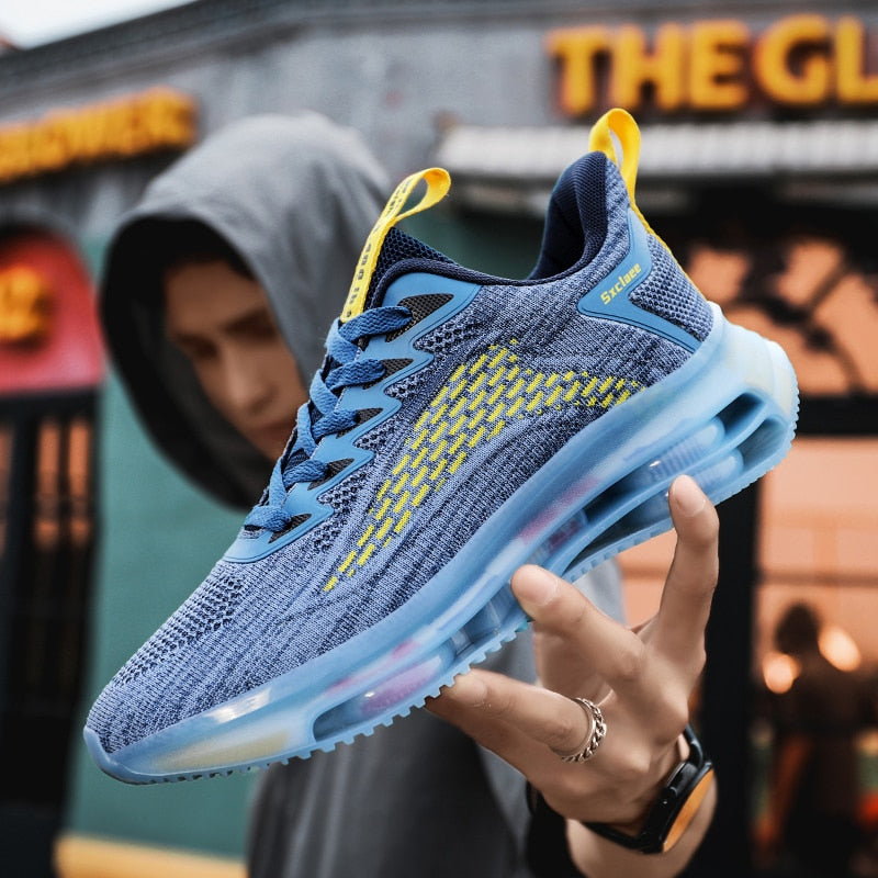 Bequemer, orthopädisch Belüftungs-Sneaker mit doppeltem Luftkissen