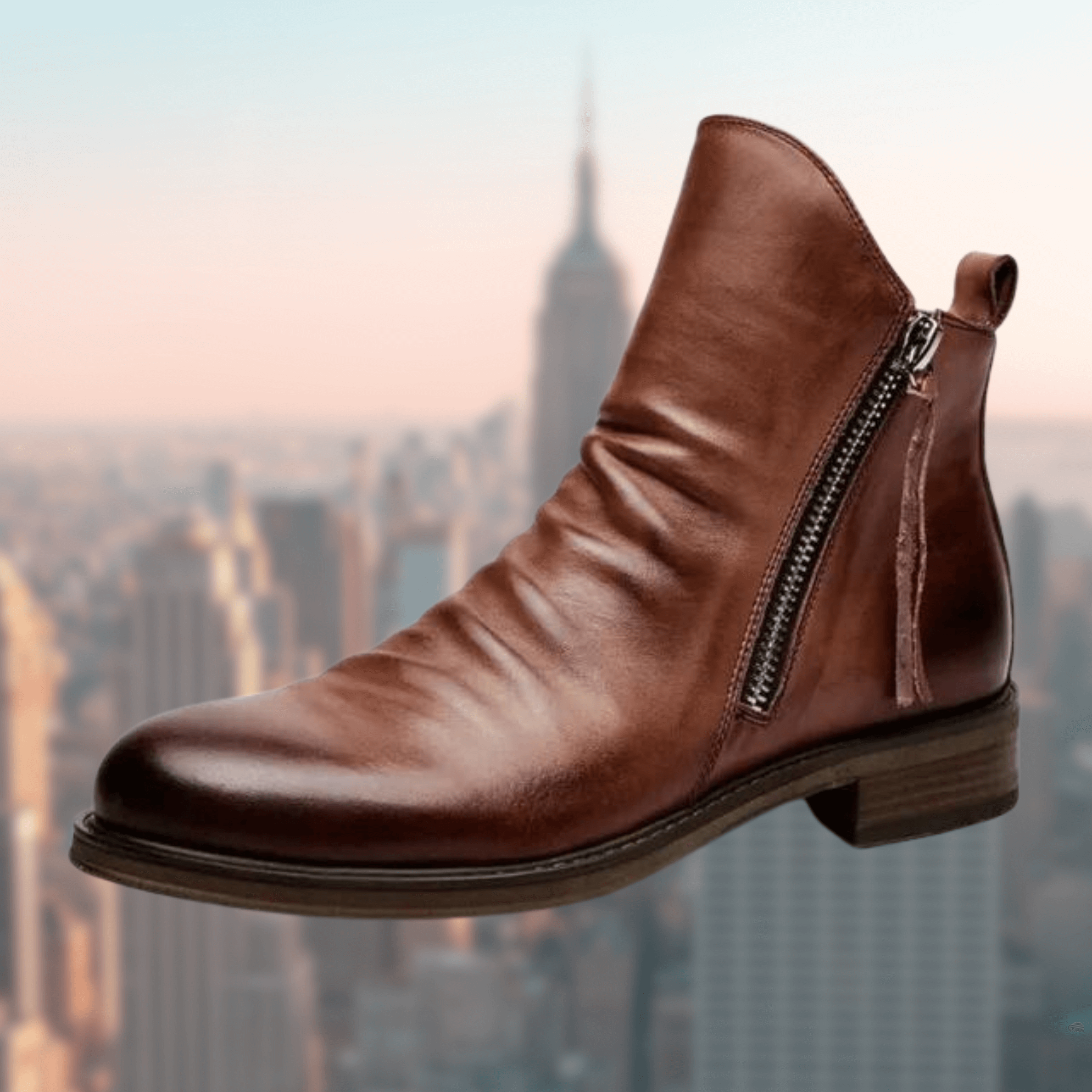Klassische Lederstiefel für Herren