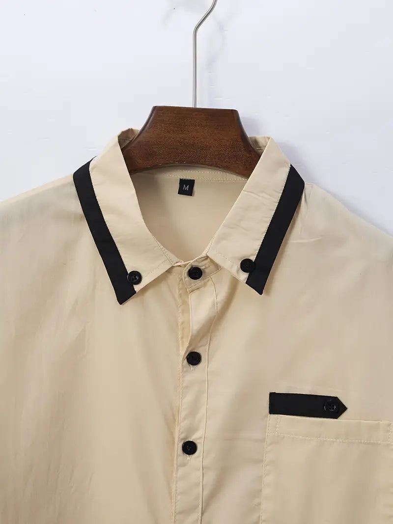 Stuttgart | Hochwertige Qualität farbblock-langarmshirt für herren