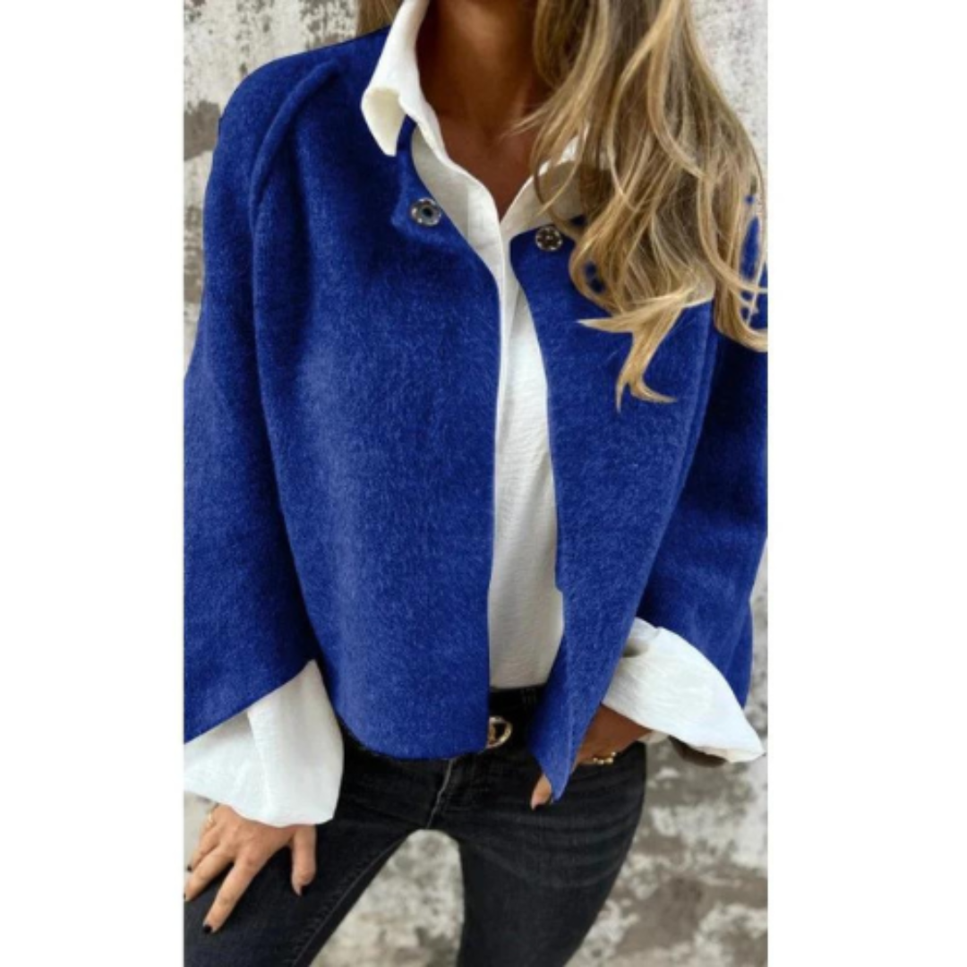 Orabilla | Damen Kurze Winter Strickjacke | Ausgestellte Ärmel