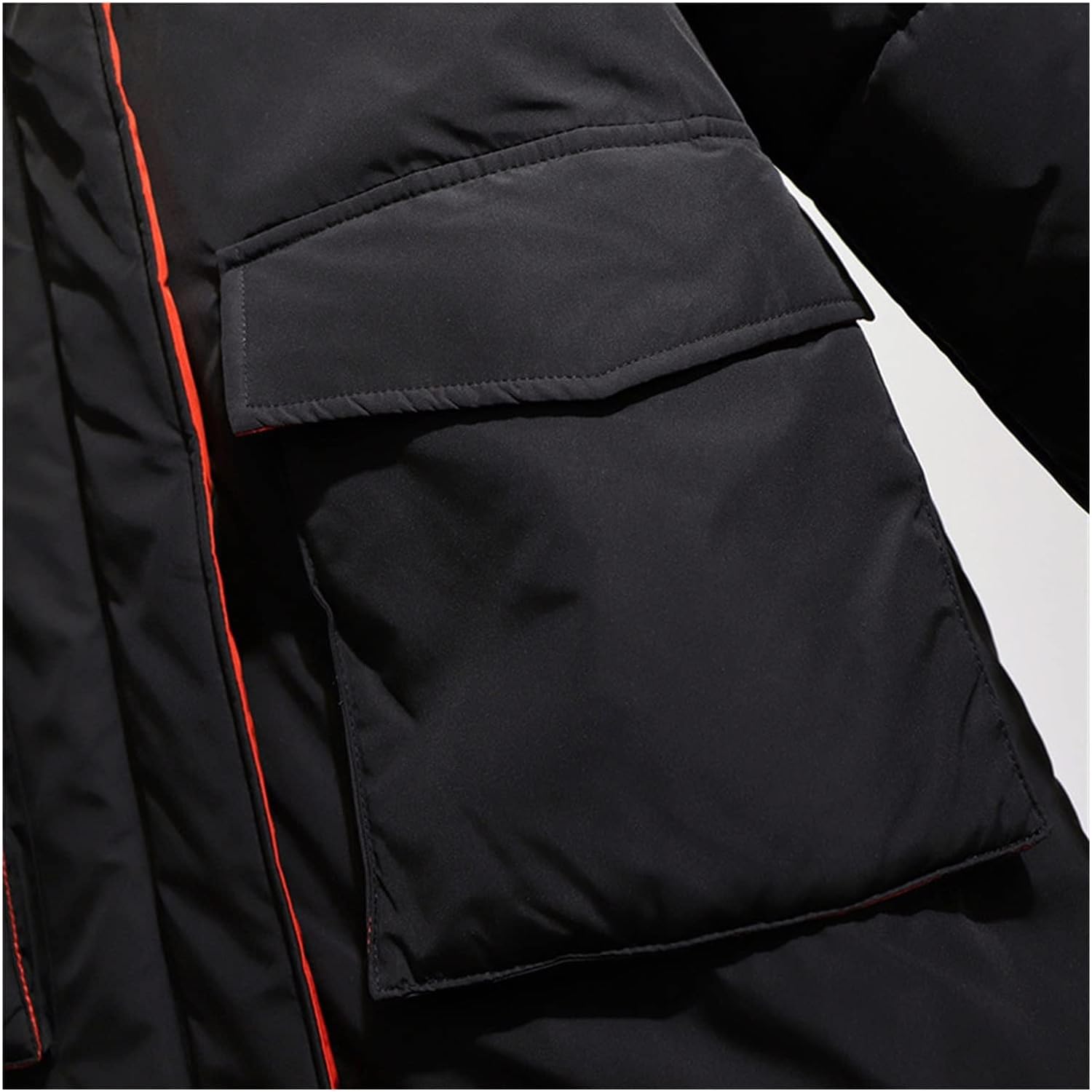 Lange wattierte Winterjacke mit Kapuze – Helena