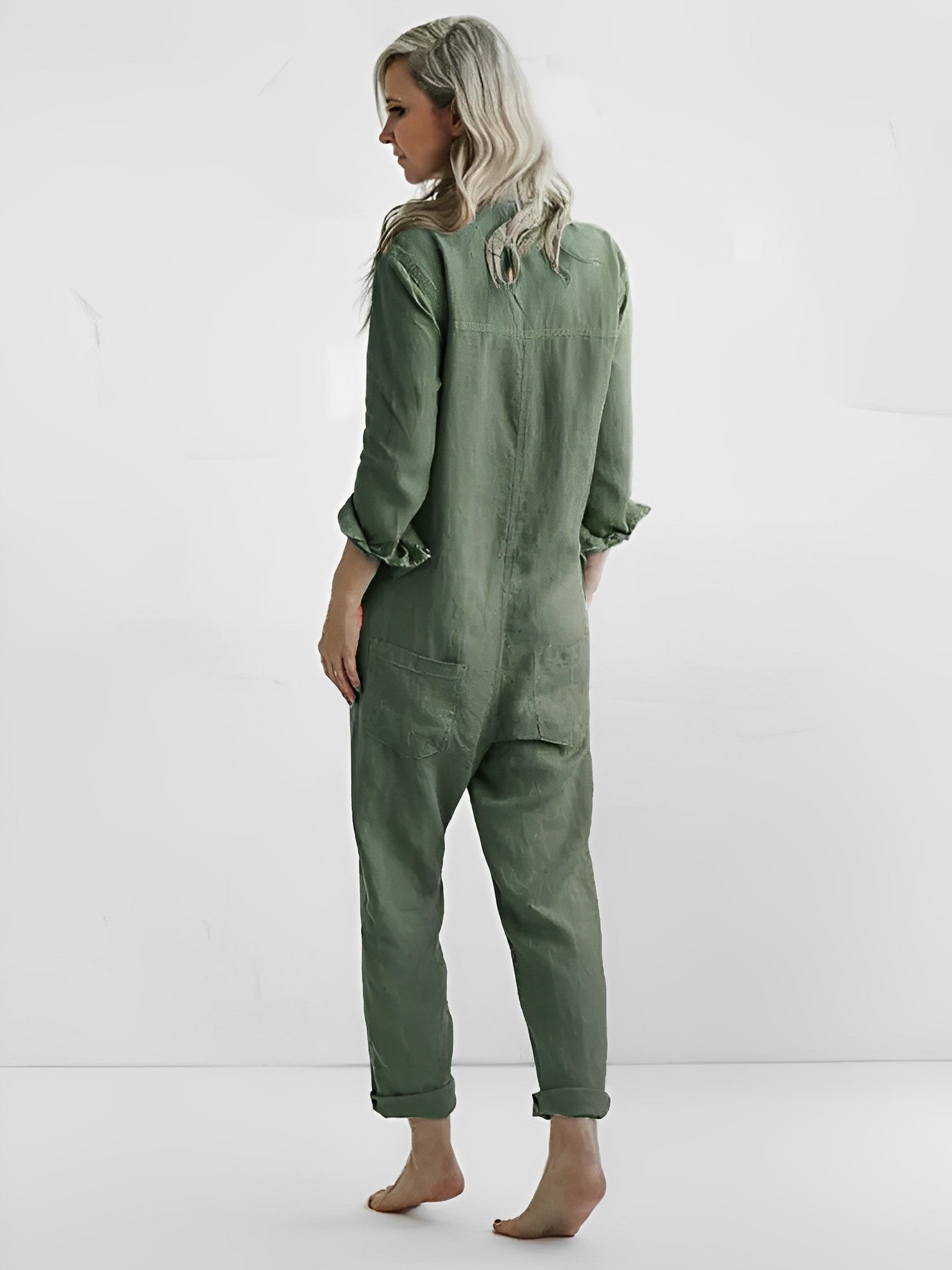 Ariaa | Stylischer grüner Jumpsuit für Frauen