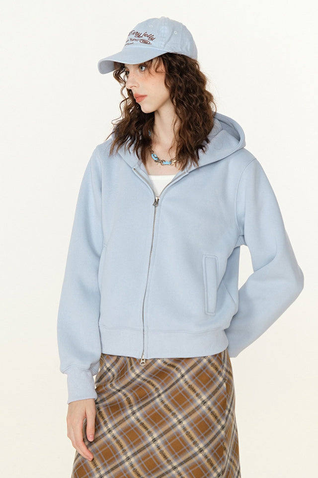 Lässiger Kapuzenpullover mit Reißverschluss für Damen