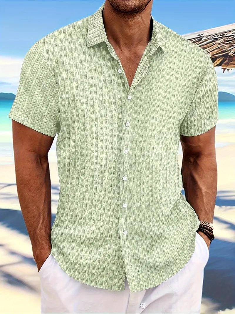 Sommerhemd Herren Kurzarm Leicht Elegant Bequem – Detlef