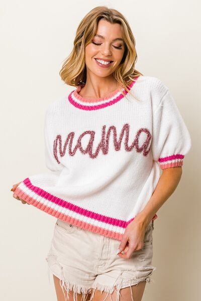 Schicker Kurzarm-Pullover: Perfekte Mischung aus Komfort & Stil