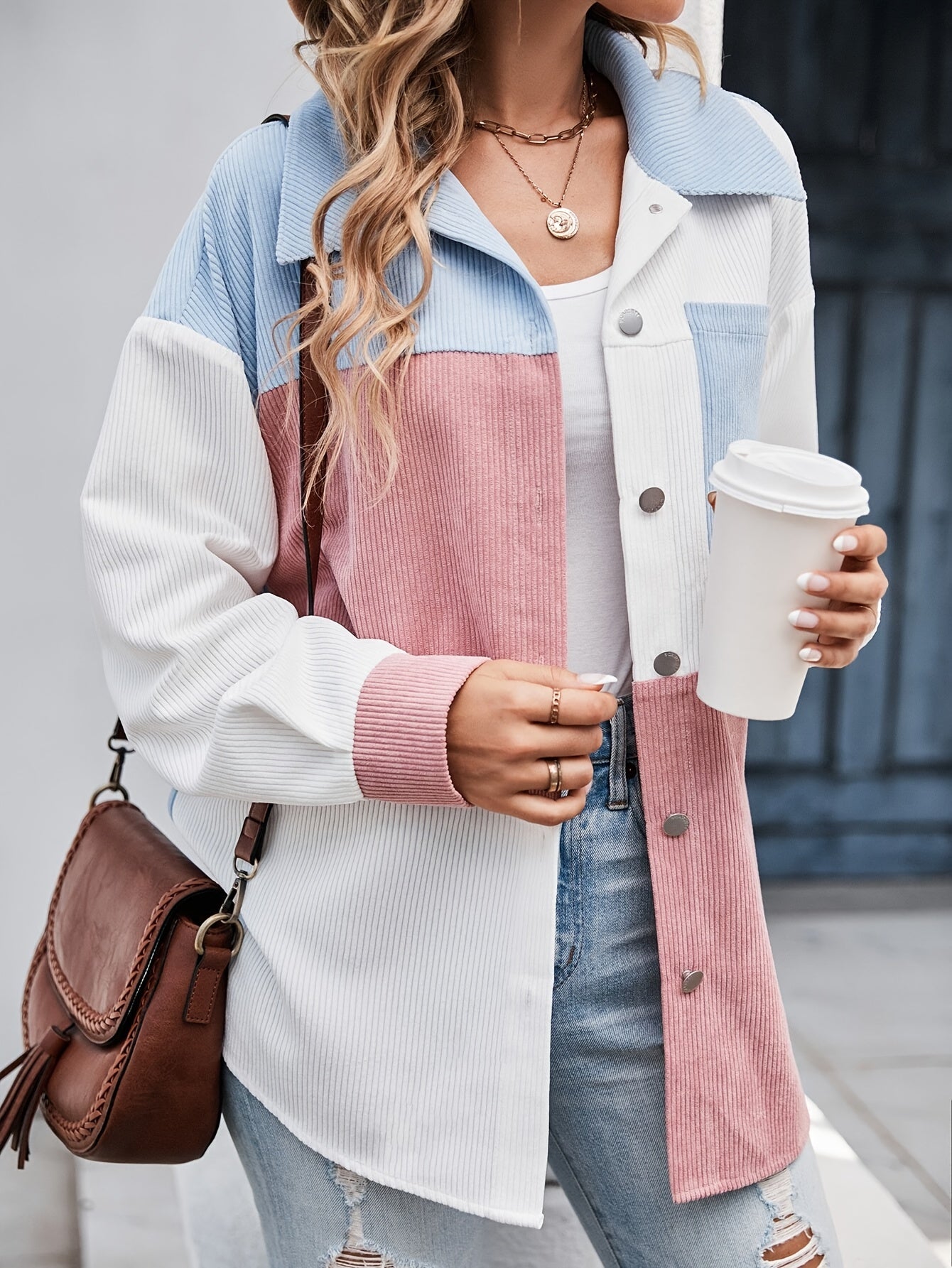 Lebendige Bluse mit Knopfleiste – Lina