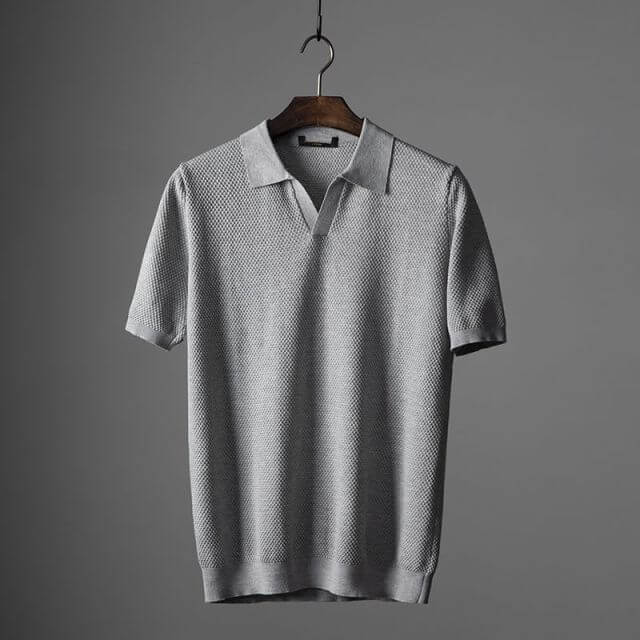 Gestricktes Poloshirt für Herren