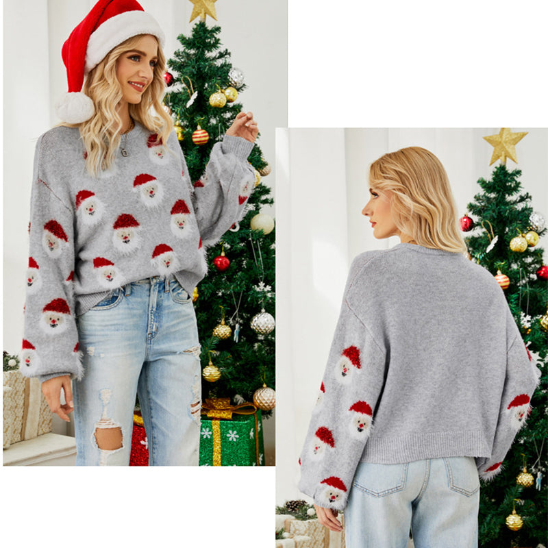 Weihnachtsmann-Pullover für Frauen