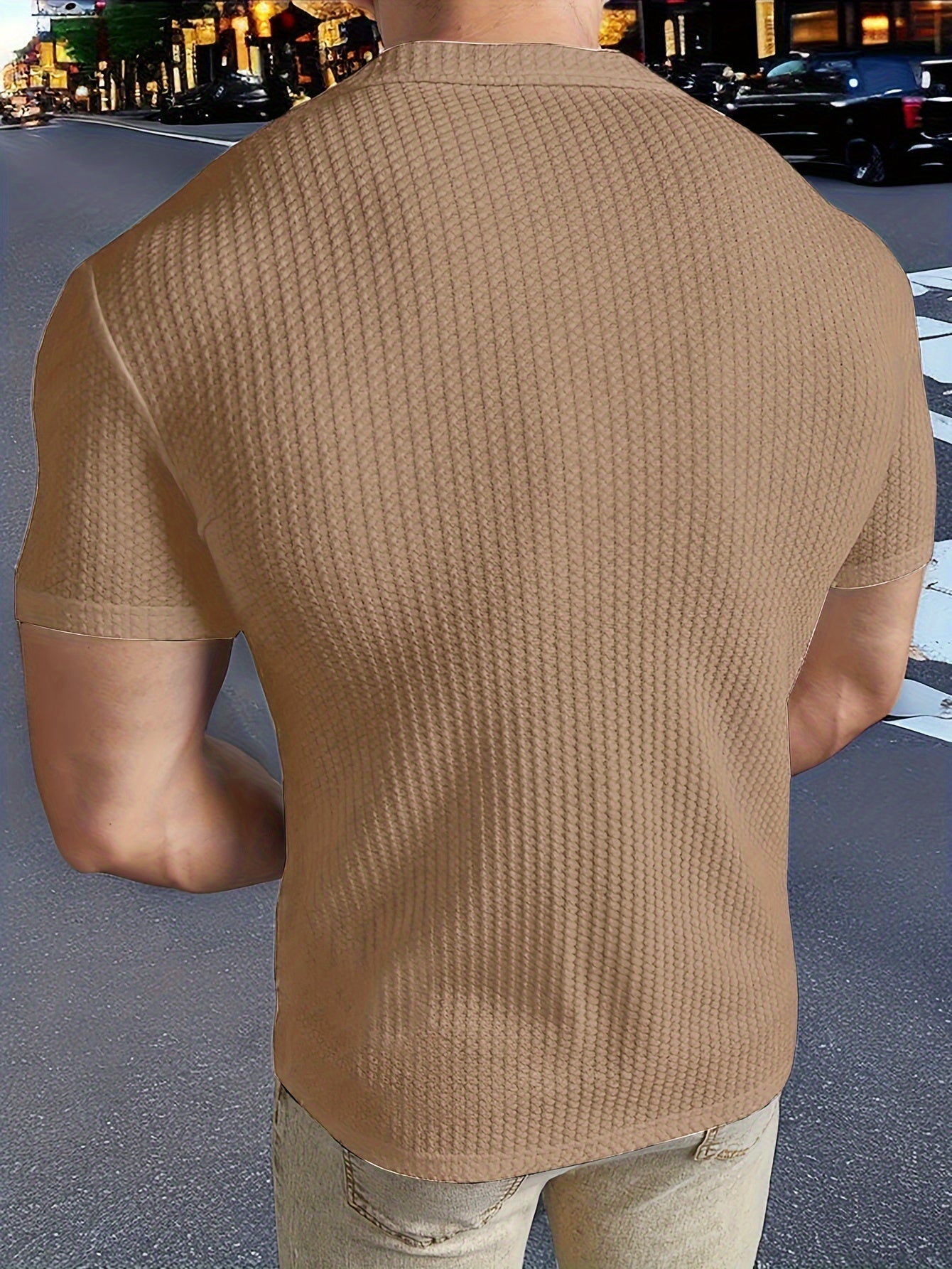 Kurzarm Herren Strickhemd Weiß Sommer Leicht – Lukas
