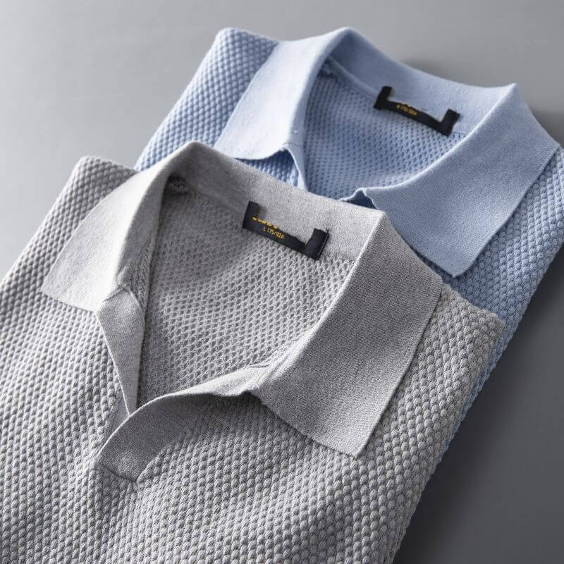 Gestricktes Poloshirt für Herren