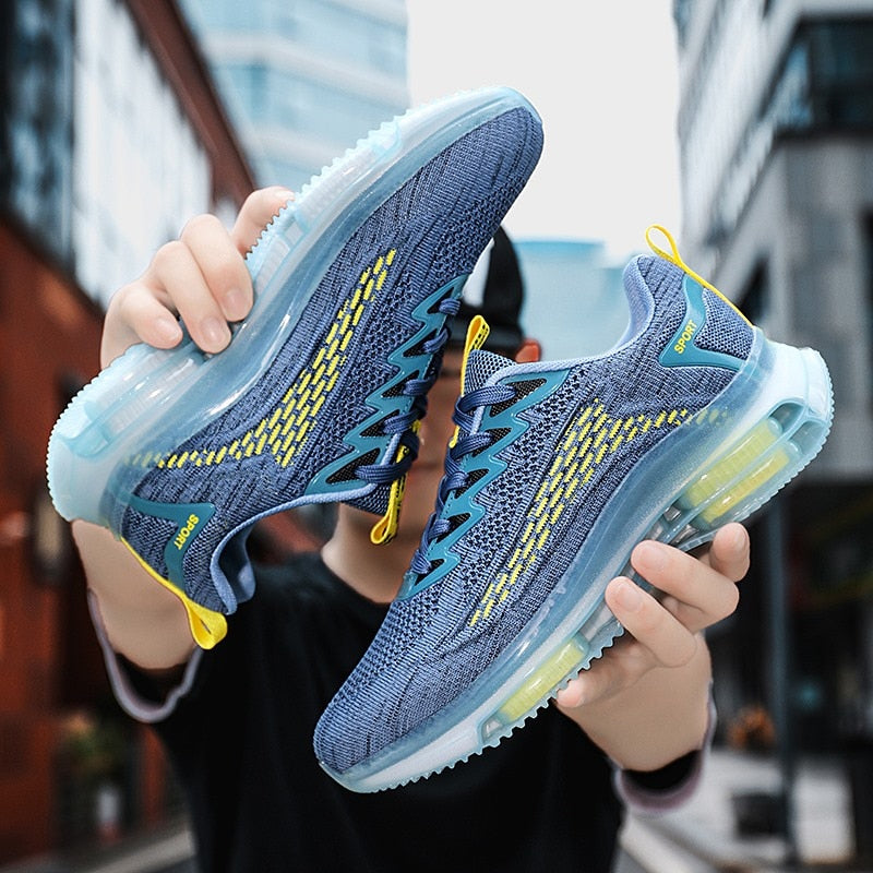 Bequemer, orthopädisch Belüftungs-Sneaker mit doppeltem Luftkissen
