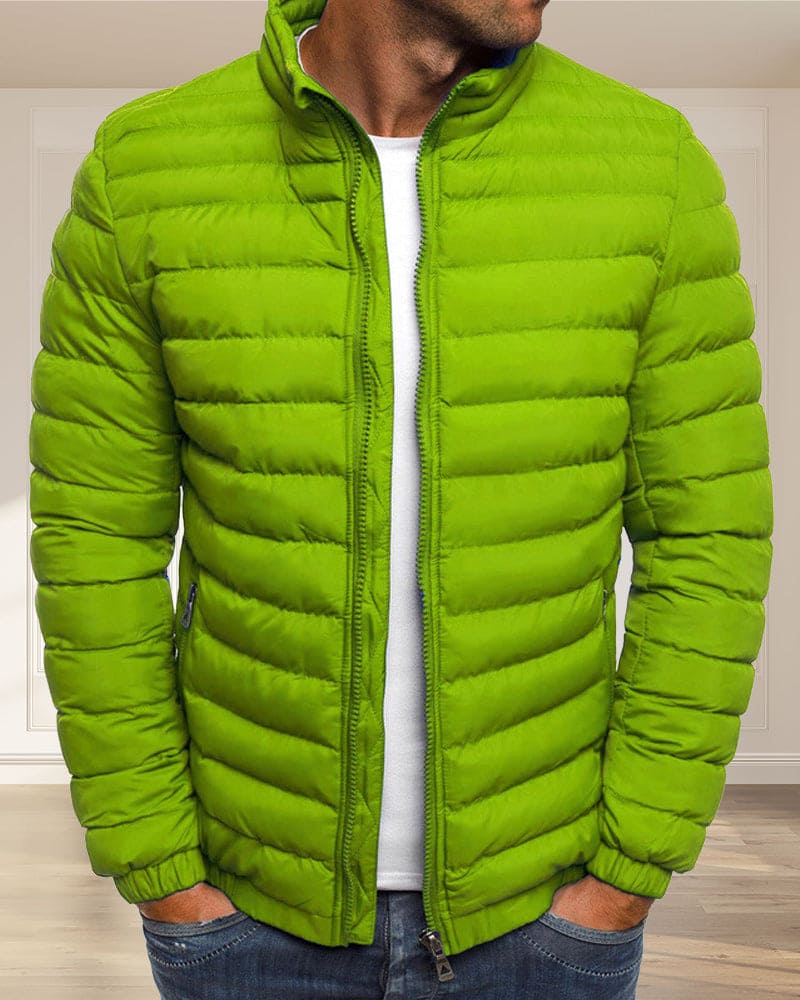 Oskar - Einfarbige Jacke mit Reissverschluss
