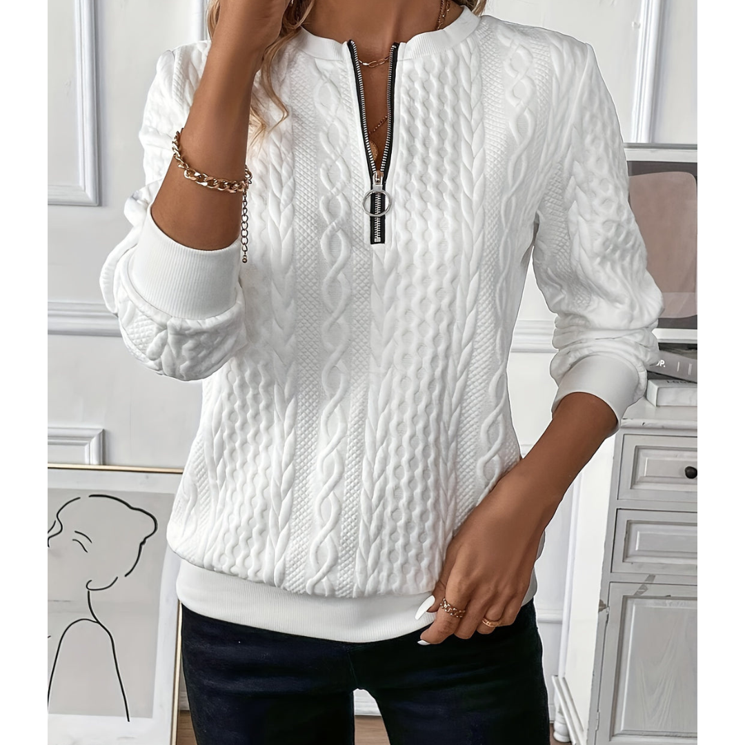 Fallon | Damen Strick Pullover | Langarm