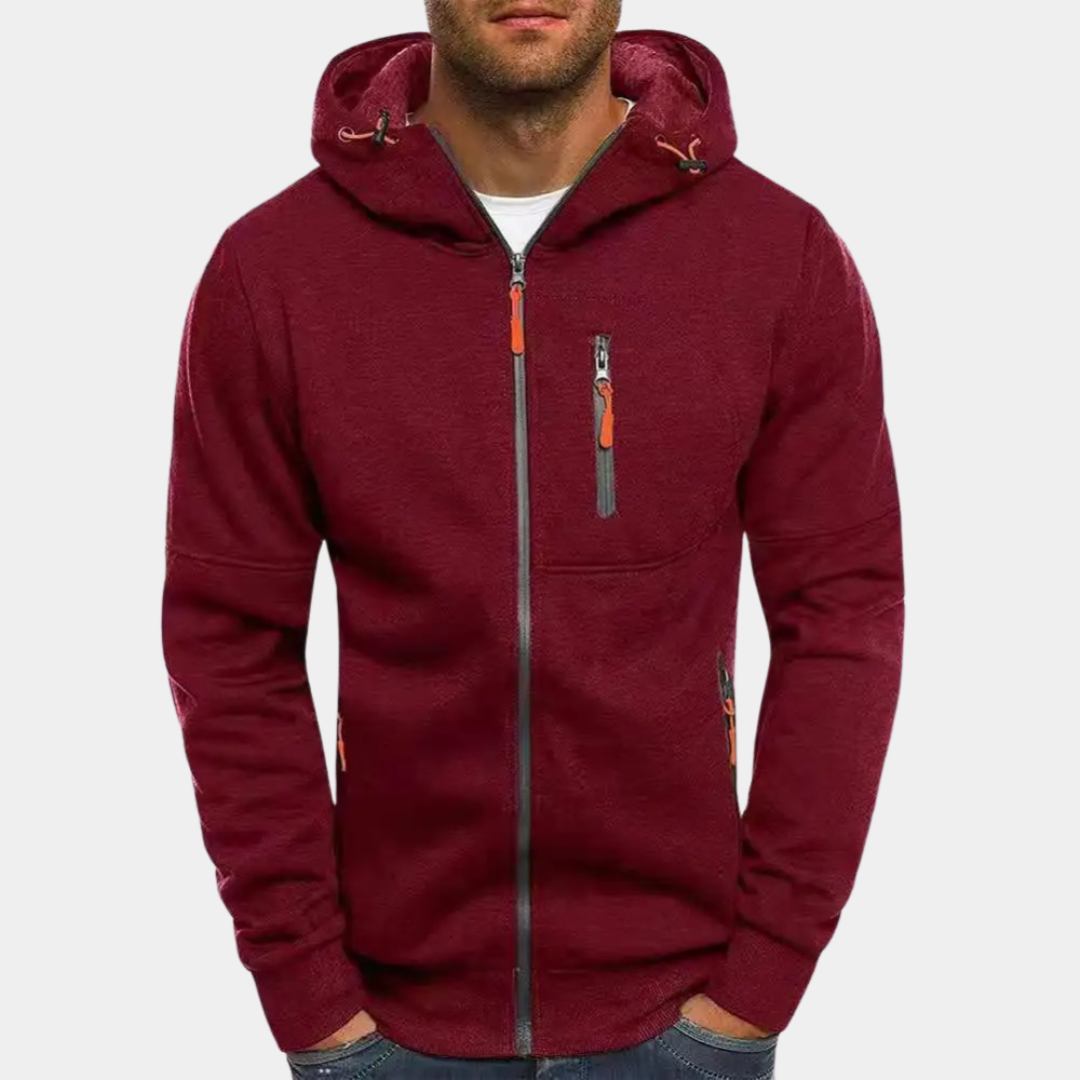 Kevin | Herren Reißverschluss Jacke | Kapuzen