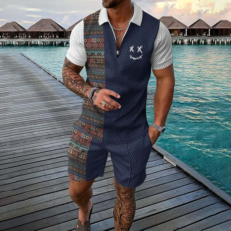 Sommerliches Poloshirt-Set für Herren
