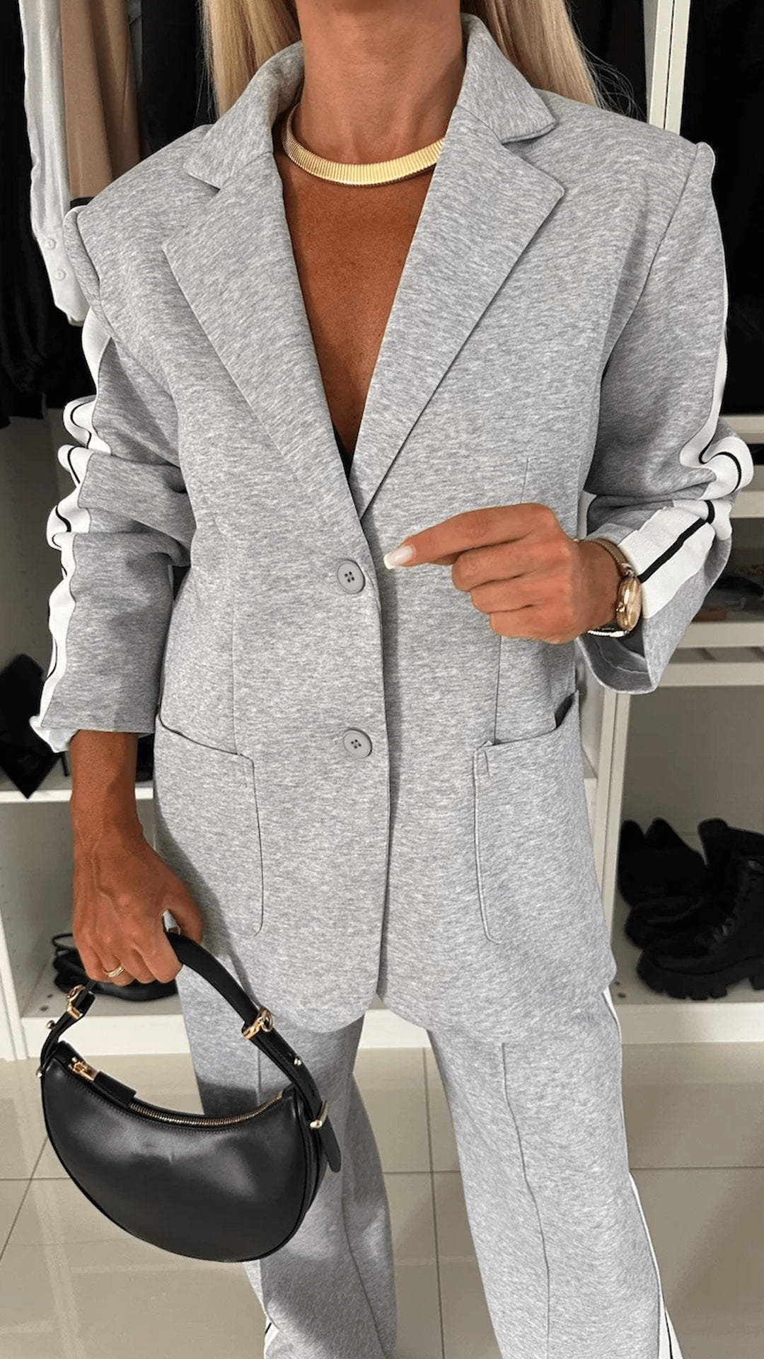 Damen Baumwollblazer - Elegant & Vielseitig