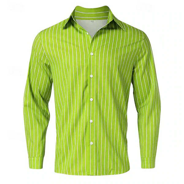 Seidenhemd Herren - Elegant Gestreift