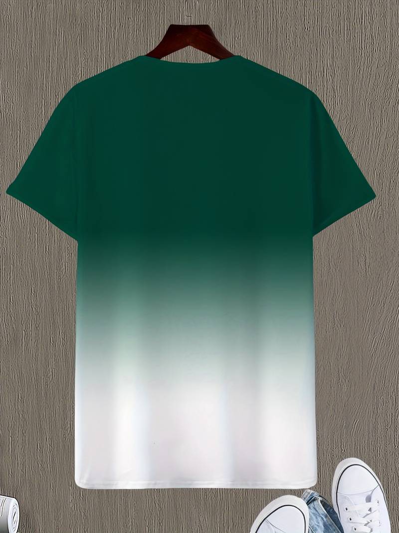 Lässiges Rundhals-T-Shirt mit Schriftzug für Herren