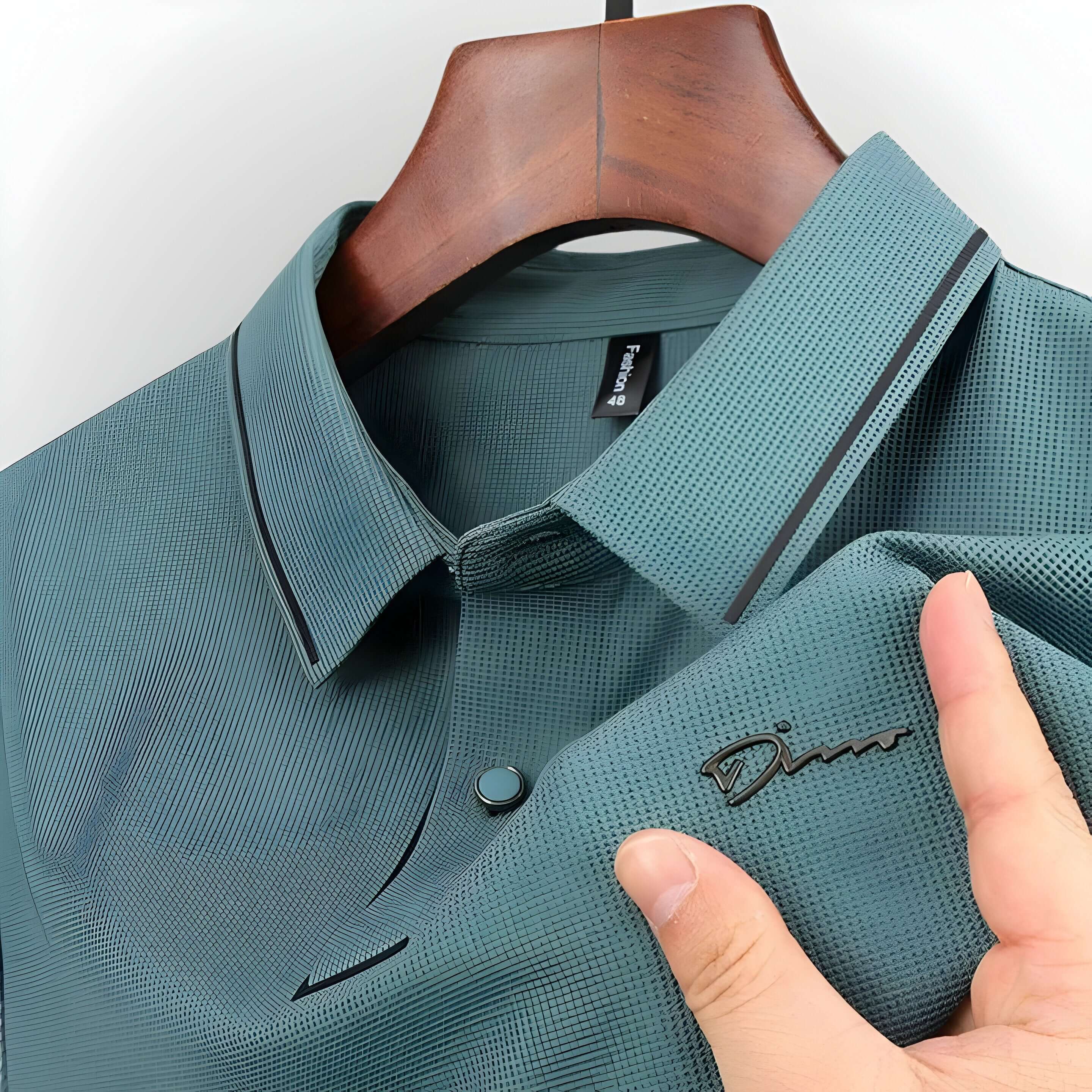 Luxuriöses Kurzarm-Poloshirt 1+1 Gratis
