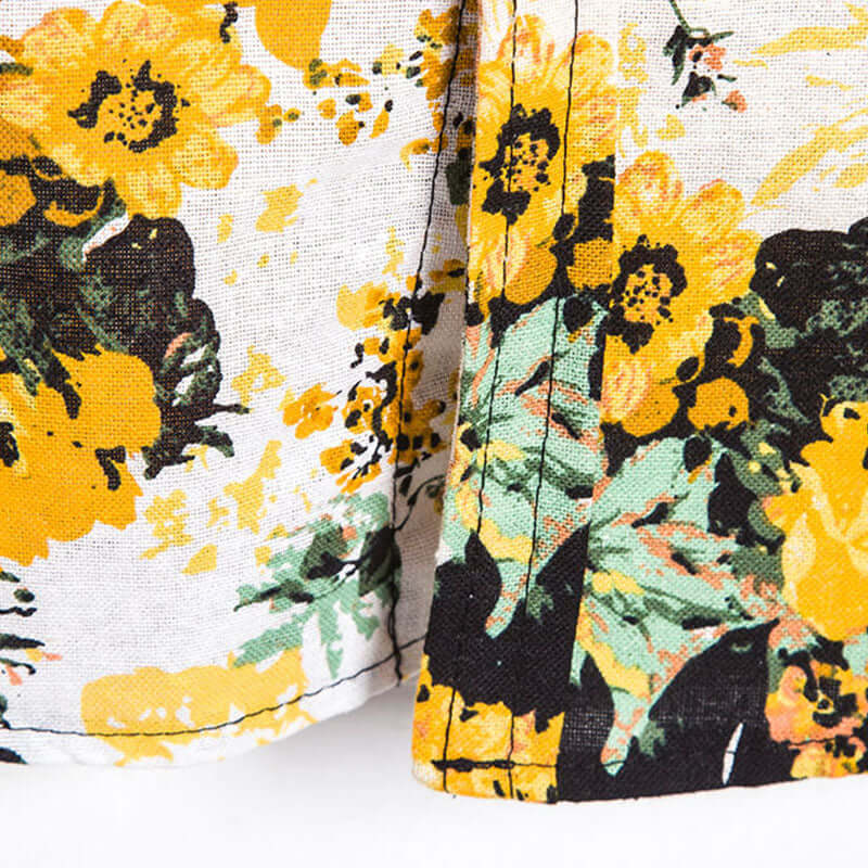 Herren Hawaiihemd mit Sonnenblumen
