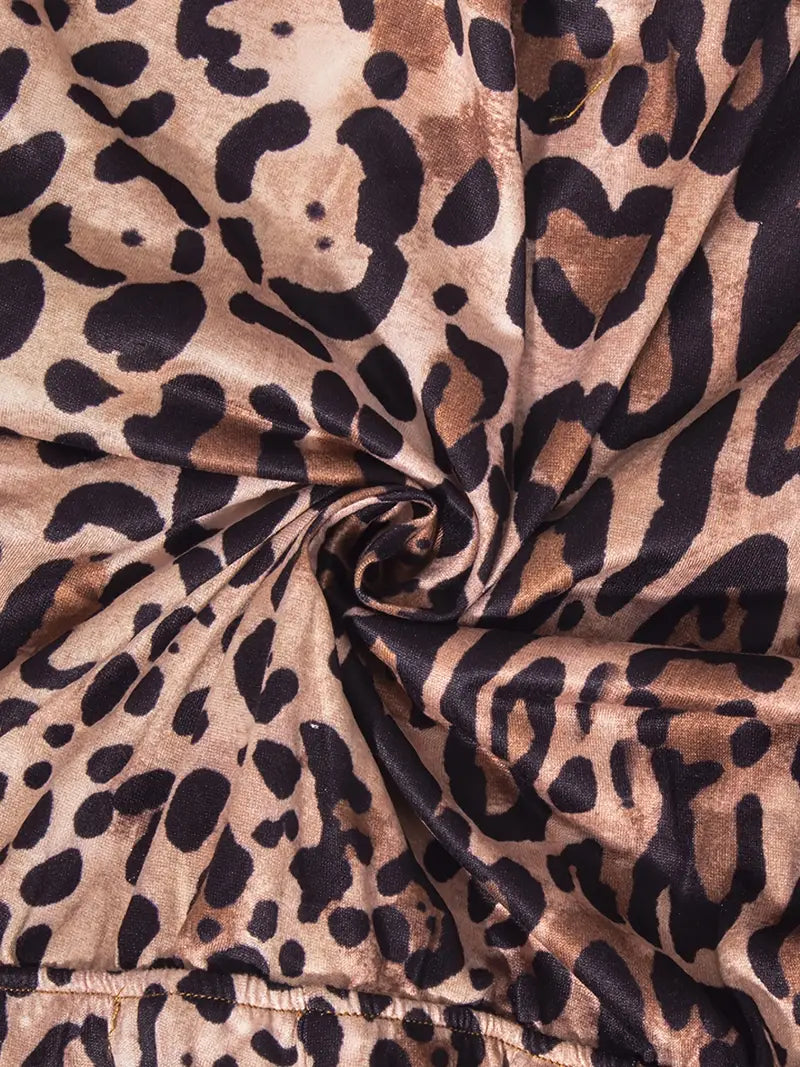 Brauner Leopard Jumpsuit - Fianne