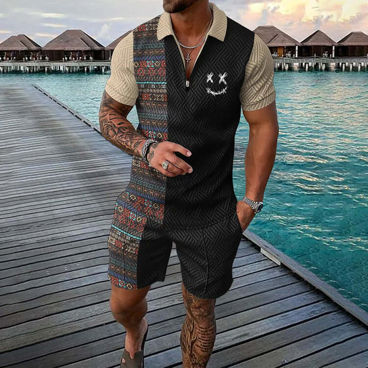 Sommerliches Poloshirt-Set für Herren