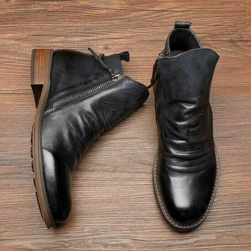 Lässige Herren Lederstiefel