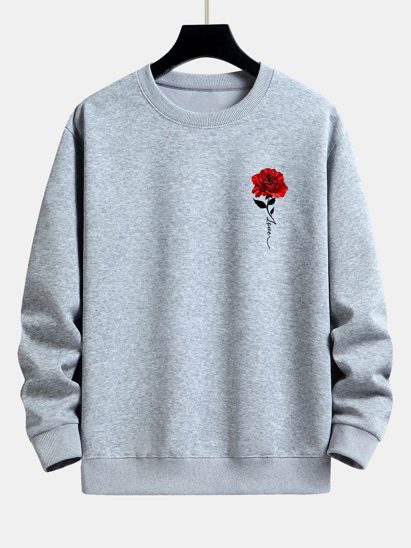 Damen Sweatshirt mit Rosenmuster und Komfort – Emma