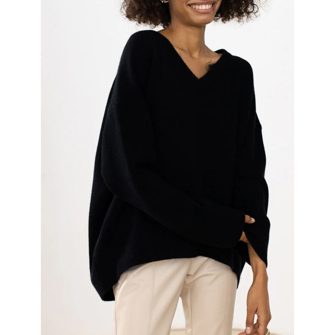 Reesey | Damen V-Ausschnitt Pullover | Warme
