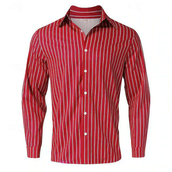 Seidenhemd Herren - Elegant Gestreift