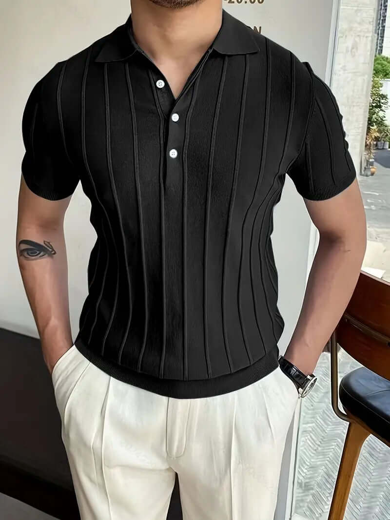 Gestreiftes Chic Poloshirt Herren