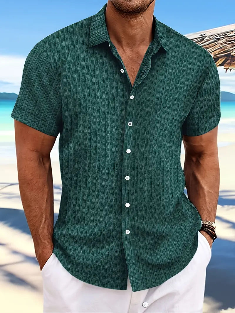 Sommerhemd Herren Kurzarm Leicht Elegant Bequem – Detlef