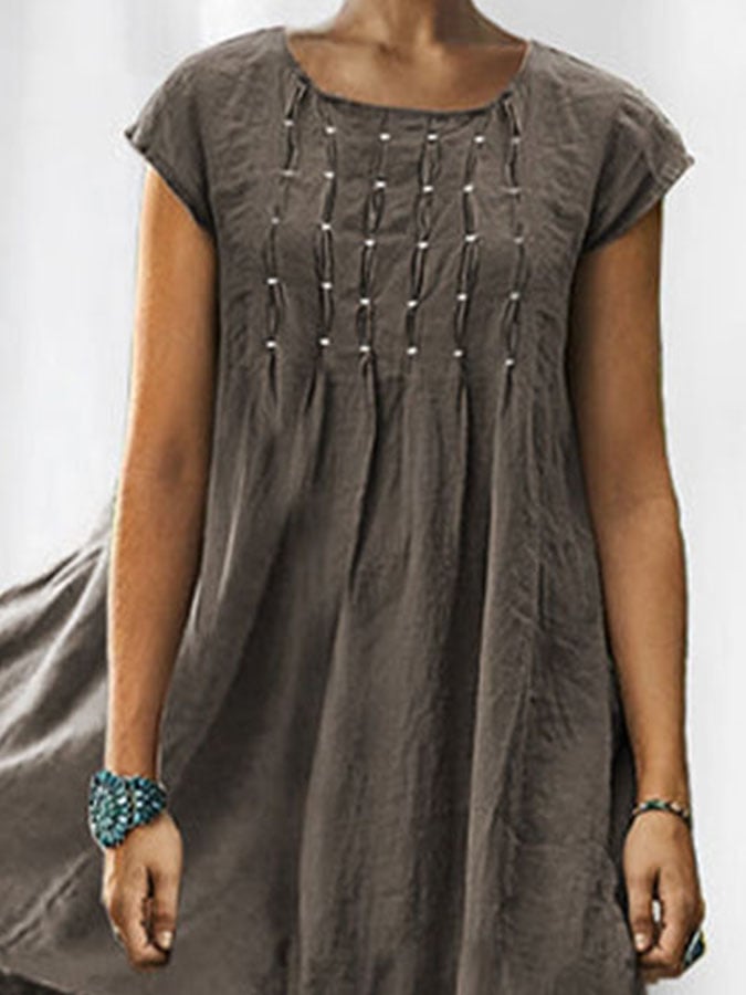Schicker Einfarbiger Jumpsuit mit Kurzen Ärmeln