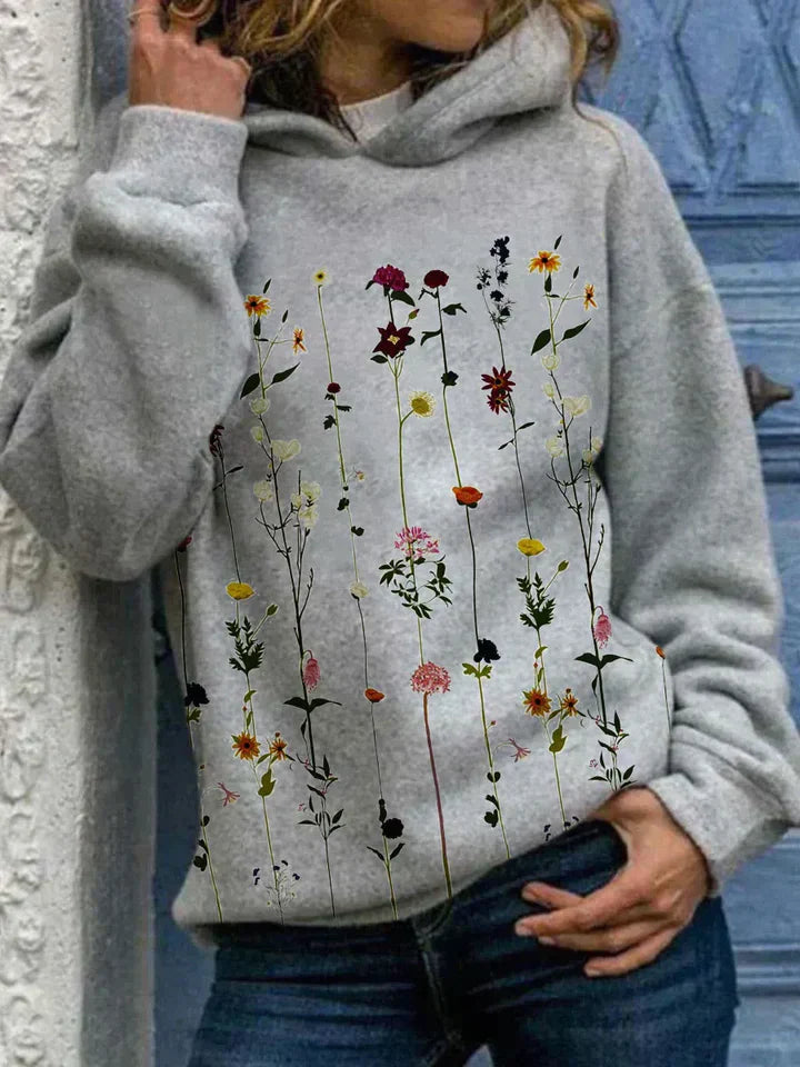 Ina | Hoodie mit Blumendruck