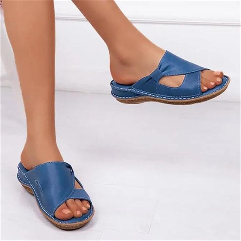 Lina - Stilvolle Ledersandalen mit Fußgewölbeunterstützung