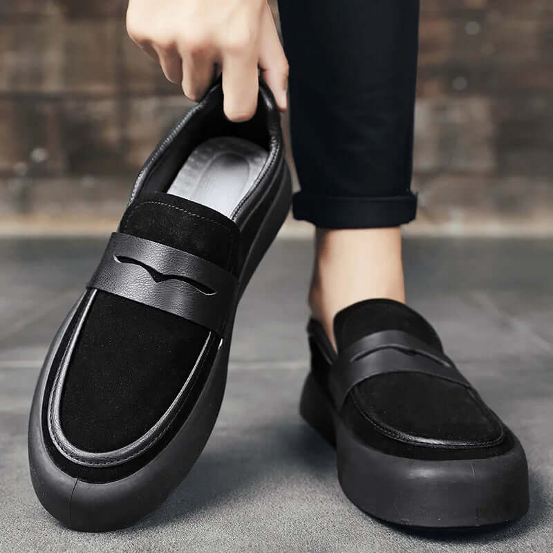 Herren Wildleder Slipper - Komfortabel & Elegant