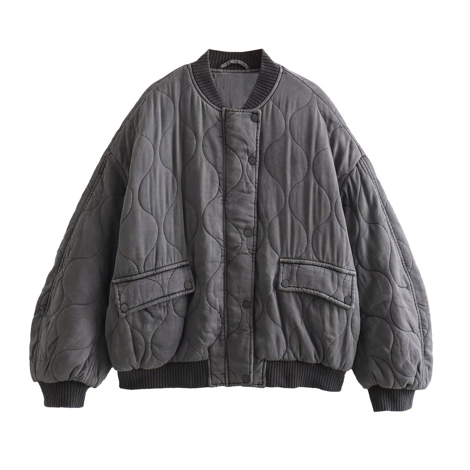 Gemütliche Baseballjacke aus Baumwolle für Frauen