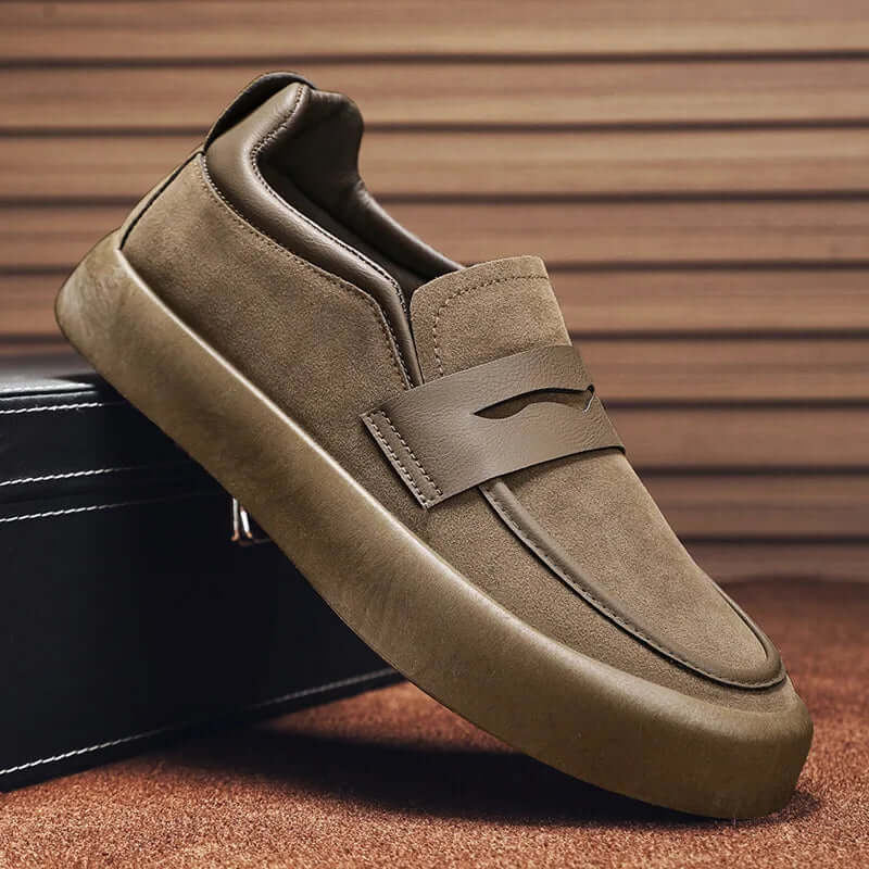 Herren Wildleder Slipper - Komfortabel & Elegant
